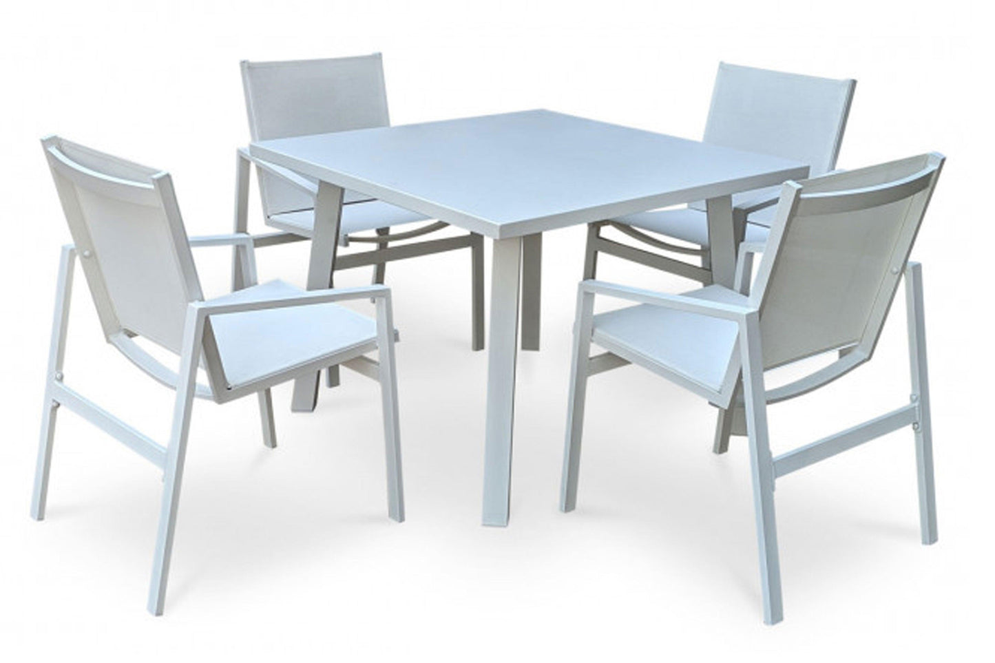 Mykonos 5 PC Dining Set SKU: PJO-2401-WHT-5DA - Venini Furniture