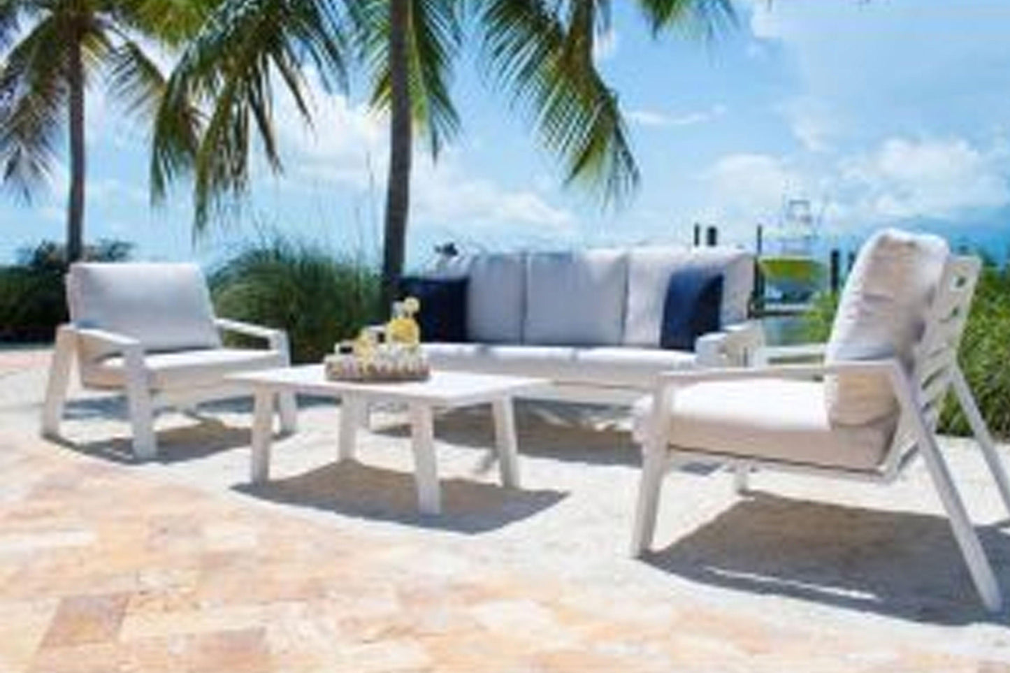Mykonos Coffee Table SKU: PJO-2401-WHT-CT - Venini Furniture