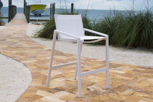 Mykonos Stackable Barstool SKU: PJO-2401-WHT-BS - Venini Furniture