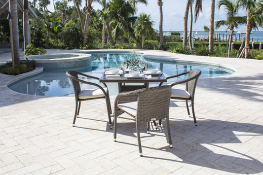 Spectrum 5 PC Dining Set SKU: 890-1147-GRY-5DA - Venini Furniture