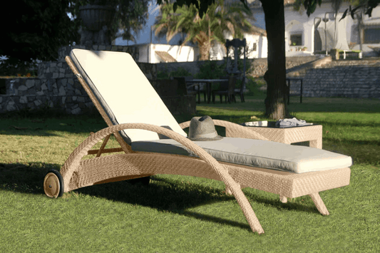 Panama Jack Austin Chaise Lounge with Cushion PJO-3801-NAT-CL-CUSH
