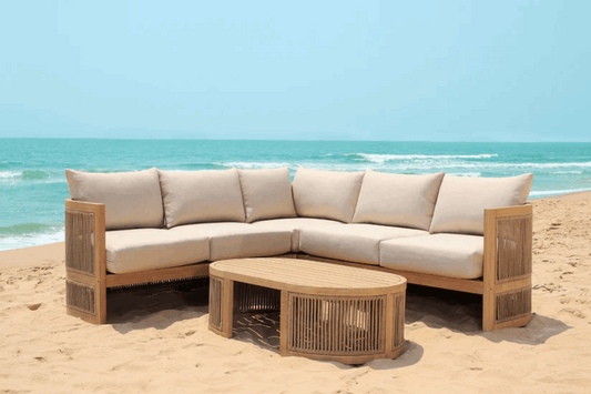 Panama Jack Cabo 3-Piece Sectional Seating Set PJO-4401-NAT-3SEC