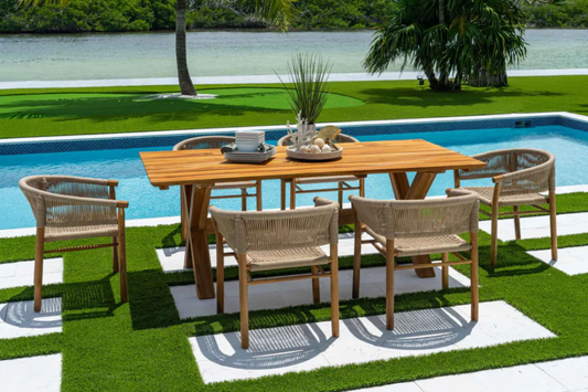 Juego de comedor de siete piezas Corsica SKU: PJO-3401-ACA-7DA