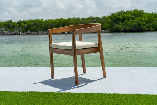 Bali Teak Dining Armchair SKU: PJO-3601-NAT-AC-CUSH-SET2