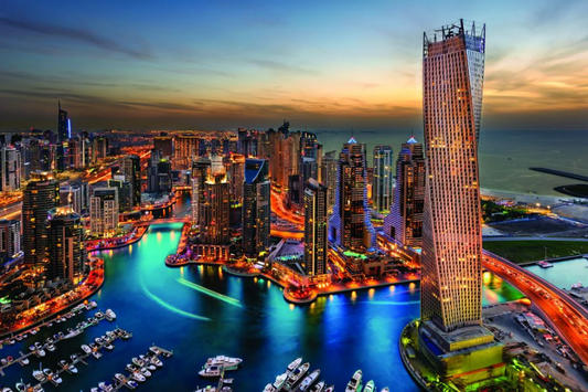 NC-56 MARINA City Light of Dubai Modern Wall Art TG