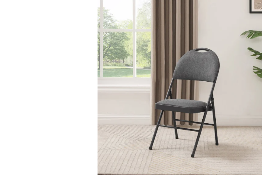 Maxchief Highback Upholstered Padded Folding Chair, 4-pack