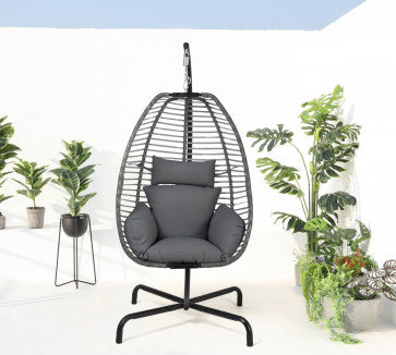 Spectrum Hanging Chair w/Stand SKU: 890-2400-GRY-HC