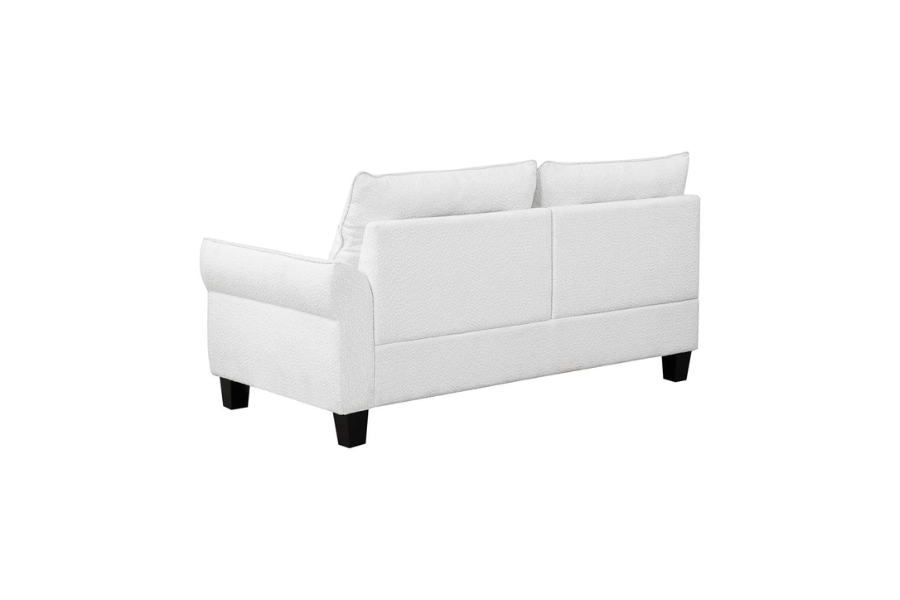 Sofá chaise longue con brazos curvos tapizado en gris Caspian 509540 