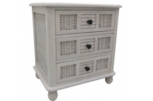 Bay Breeze Three Drawer Nightstand Chest