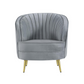 Sophia 3-piece Upholstered Channel Tufted Sofa Set Grey 506864-S3