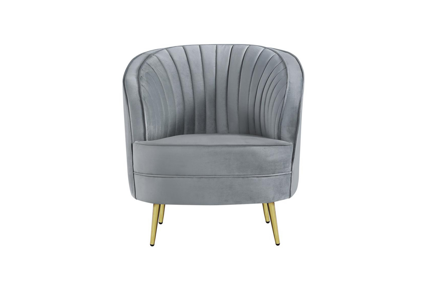 Sophia 3-piece Upholstered Channel Tufted Sofa Set Grey 506864-S3