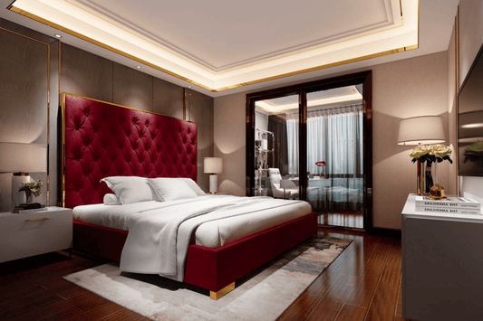 Patricia Velvet Bed - Venini Furniture